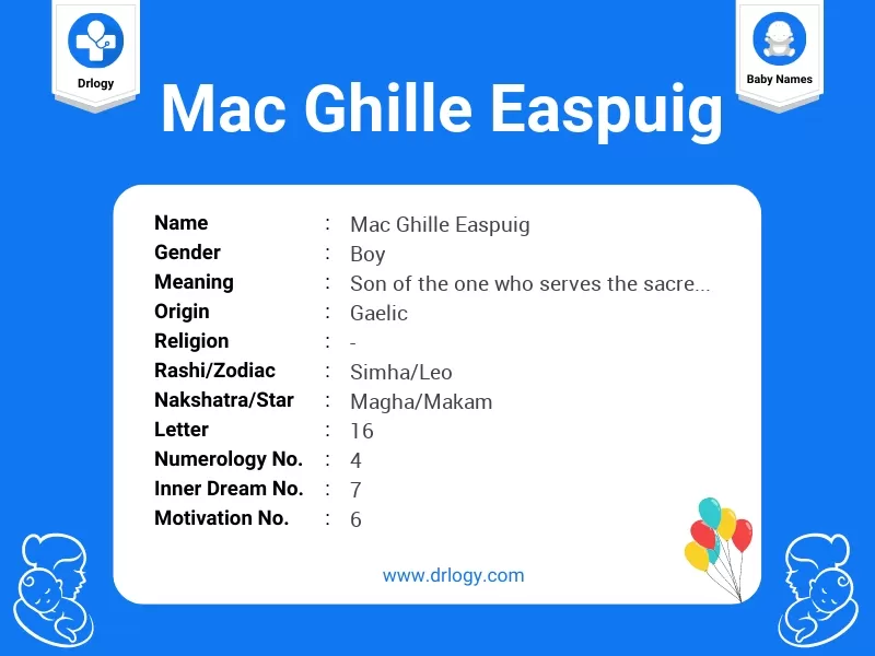 Mac Ghille Easpuig Name Meaning